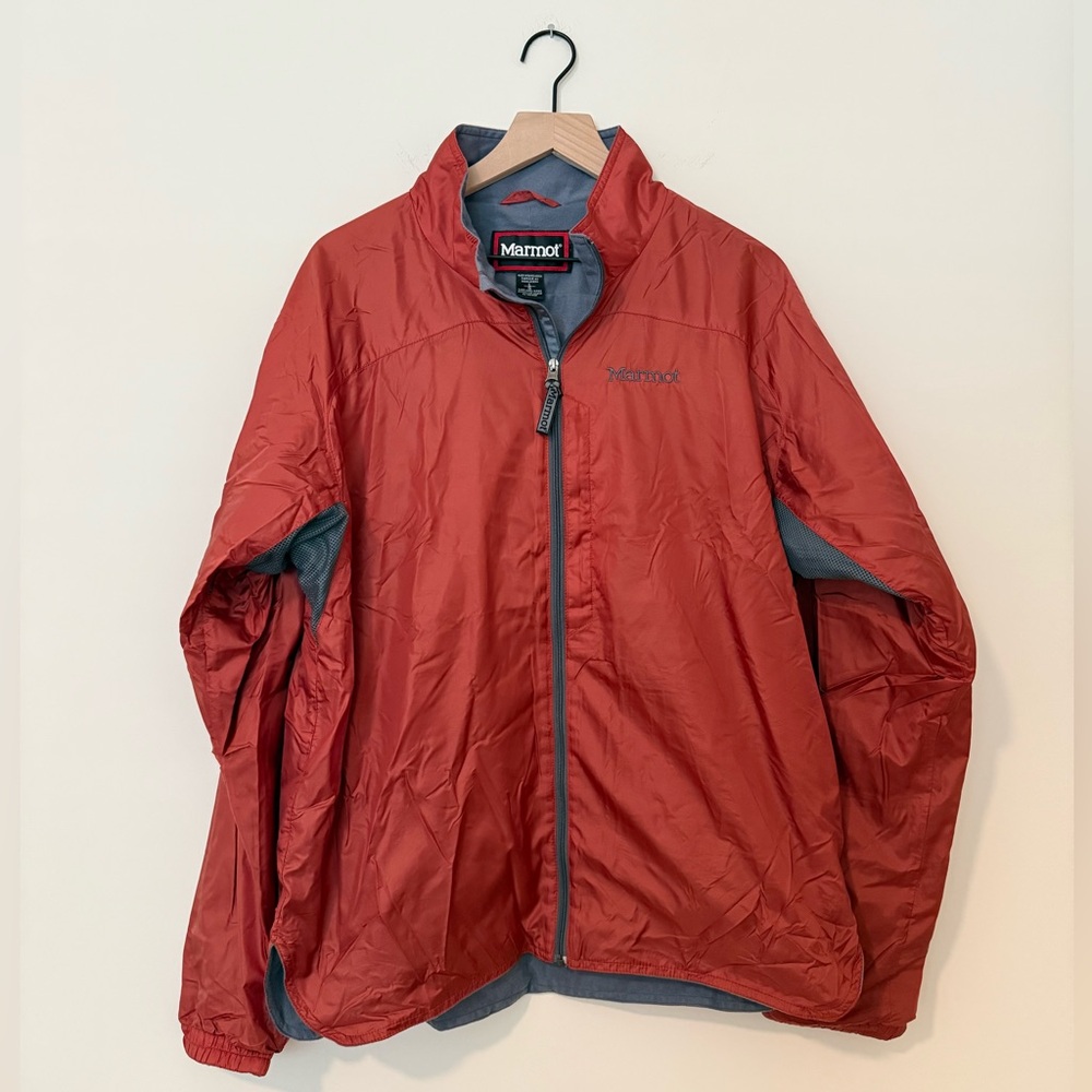 Marmot Burnt Orange and Gray Full Zip Jacket Size Large